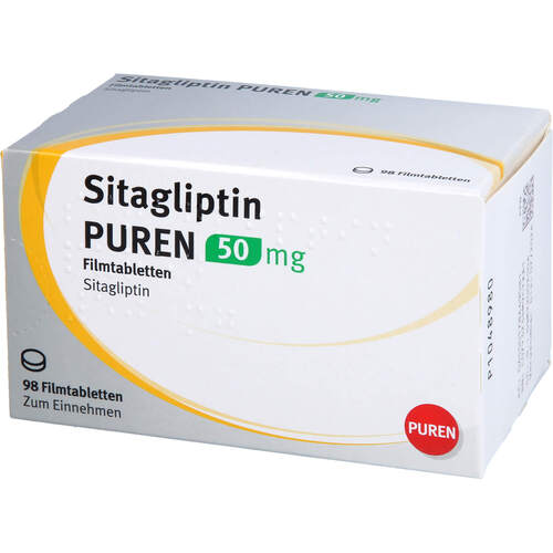 Sitagliptin PUREN 50 mg Filmtabletten, 98 Stk., PUREN Pharma GmbH & Co. KG Sitagliptin PUREN 50 mg Filmtabletten, 98 Stk., PUREN Pharma GmbH & Co. KG