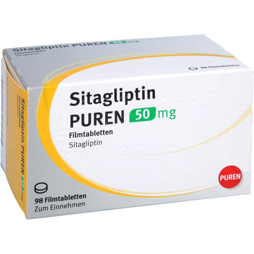Sitagliptin PUREN 50 mg Filmtabletten, 98 Stk., PUREN Pharma GmbH & Co. KG Sitagliptin PUREN 50 mg Filmtabletten, 98 Stk., PUREN Pharma GmbH & Co. KG