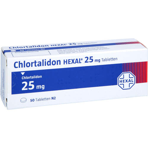Chlortalidon HEXAL 25 mg Tabletten, 50 Stk., HEXAL AG