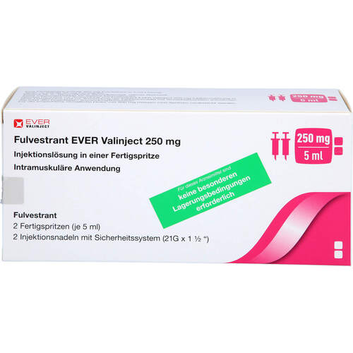 Fulvestrant EVER Valinject 250mg/5ml I.L.i.e. FS, 2 Stk., Ever Pharma GmbH