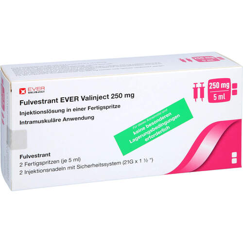 Fulvestrant EVER Valinject 250mg/5ml I.L.i.e. FS, 2 Stk., Ever Pharma GmbH