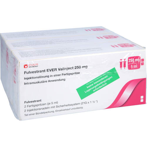 Fulvestrant EVER Valinject 250mg/5ml I.L.i.e. FS, 6 ST, Ever Pharma GmbH