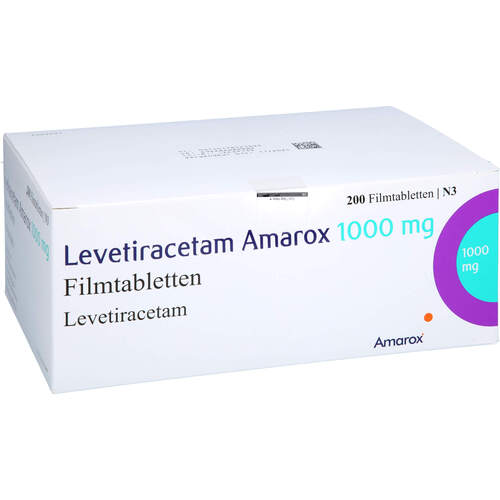 Levetiracetam Amarox 1000 mg Filmtabletten, 200 Stk., AMAROX PHARMA GmbH