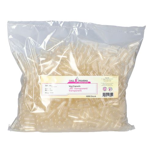 VEGIKAPSELN Gr.00 transparent/transparent, 1000 Stk., Hecht-Pharma GmbH