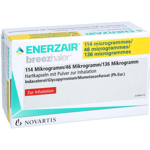 Enerzair Breezhaler 114ug/46ug/136ug Hkp.P.z.Inh., 30 Stk., Eurimpharm Arzneimittel GmbH