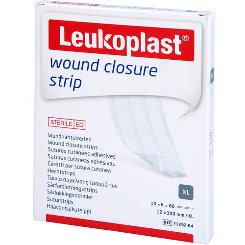 Leukoplast wound closure strip 12x100mm weiß, 10x6 Stk., Bsn Medical GmbH