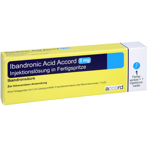 Ibandronic Acid Accord 3mg/3ml Inj.-Lsg.Fertigspr., 1 Stk., CC Pharma GmbH