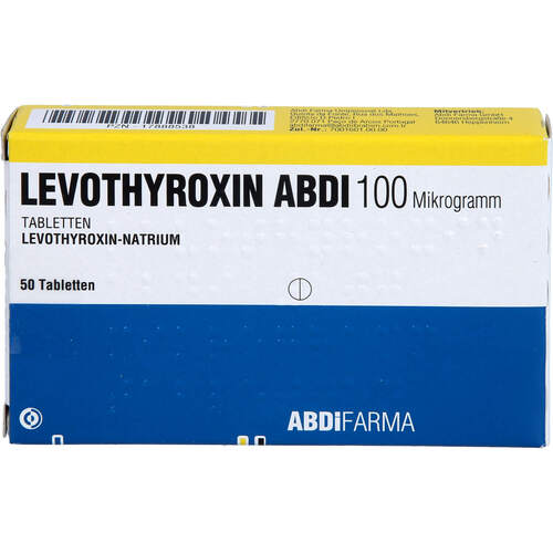 Levothyroxin Abdi 100 Mikrogramm Tabletten, 50 Stk., Abdi Farma GmbH