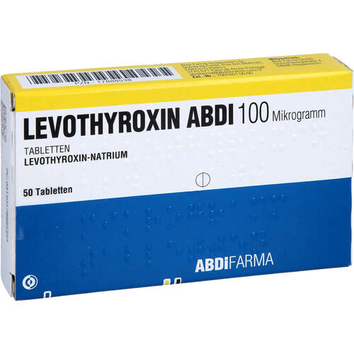 Levothyroxin Abdi 100 Mikrogramm Tabletten, 50 Stk., Abdi Farma GmbH