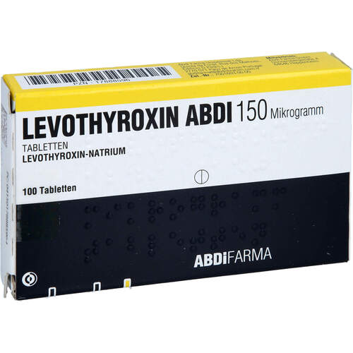 Levothyroxin Abdi 150 Mikrogramm Tabletten, 100 Stk., Abdi Farma GmbH