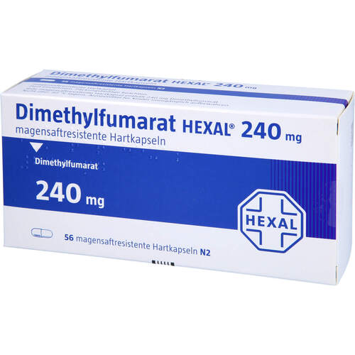 Dimethylfumarat HEXAL 240 mg magensaftres. Hartkp., 56 Stk., HEXAL AG