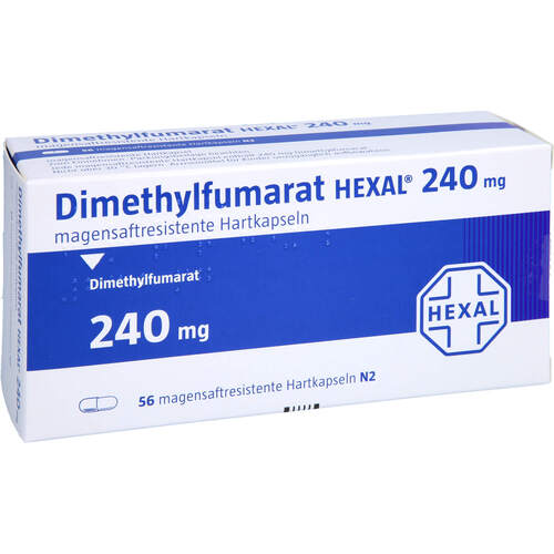 Dimethylfumarat HEXAL 240 mg magensaftres. Hartkp., 56 Stk., HEXAL AG