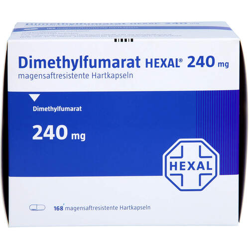 Dimethylfumarat HEXAL 240 mg magensaftres. Hartkp., 168 Stk., HEXAL AG