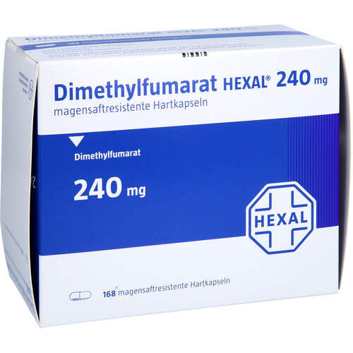 Dimethylfumarat HEXAL 240 mg magensaftres. Hartkp., 168 Stk., HEXAL AG