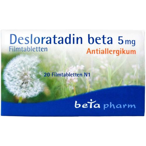 Desloratadin beta 5 mg Filmtabletten, 20 Stk., betapharm Arzneimittel GmbH