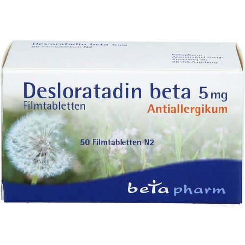 Desloratadin beta 5 mg Filmtabletten, 50 Stk., betapharm Arzneimittel GmbH