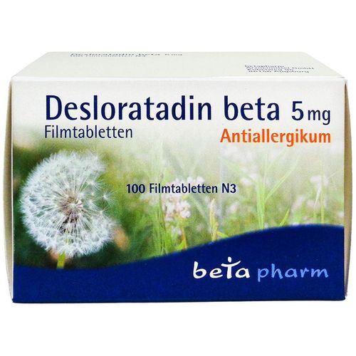 Desloratadin beta 5 mg Filmtabletten, 100 Stk., betapharm Arzneimittel GmbH