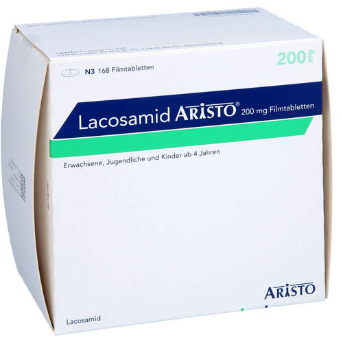 Lacosamid Aristo 200 mg Filmtabletten, 168 Stk., Aristo Pharma GmbH