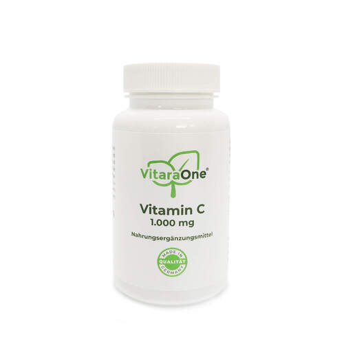 Vitamin C 1000 mg vegan hochdosiert, 60 Stk., VitaraOne GmbH