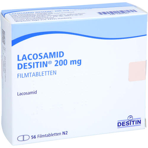 Lacosamid Desitin 200 mg Filmtabletten, 56 Stk., Desitin Arzneimittel GmbH Lacosamid Desitin 200 mg Filmtabletten, 56 Stk., Desitin Arzneimittel GmbH