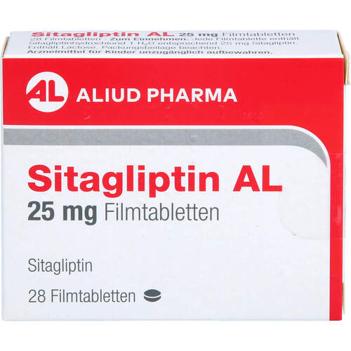 Sitagliptin AL 25 mg Filmtabletten, 28 Stk., Aliud Pharma GmbH