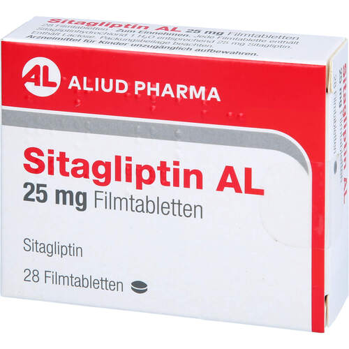 Sitagliptin AL 25 mg Filmtabletten, 28 Stk., Aliud Pharma GmbH
