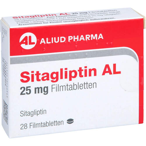 Sitagliptin AL 25 mg Filmtabletten, 28 Stk., Aliud Pharma GmbH