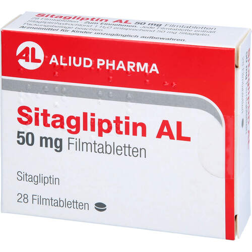 Sitagliptin AL 50 mg Filmtabletten, 28 Stk., Aliud Pharma GmbH Sitagliptin AL 50 mg Filmtabletten, 28 Stk., Aliud Pharma GmbH