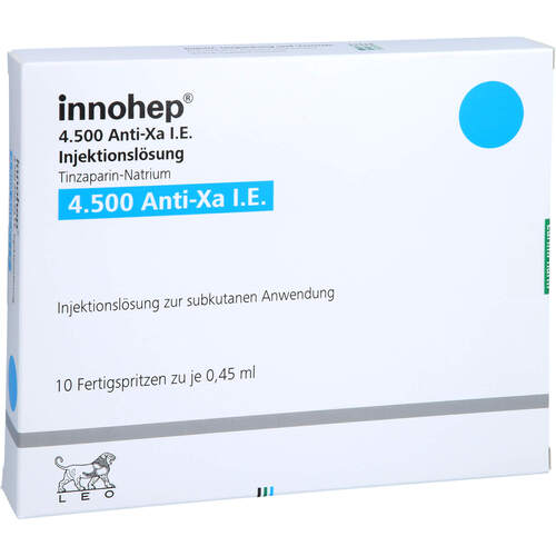 Innohep 4.500 Anti-Xa I.E. Inj.-Lsg.i.e.FS 0.45ml, 10x0,45 ml, Eurimpharm Arzneimittel GmbH