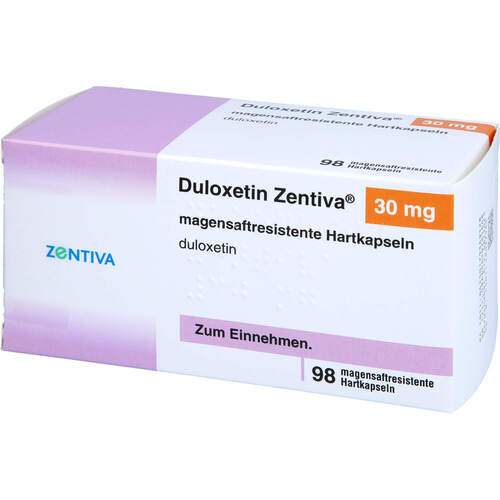 Duloxetin Zentiva 30 mg magensaftres. Hartkapseln, 98 Stk., Abacus Medicine A/S