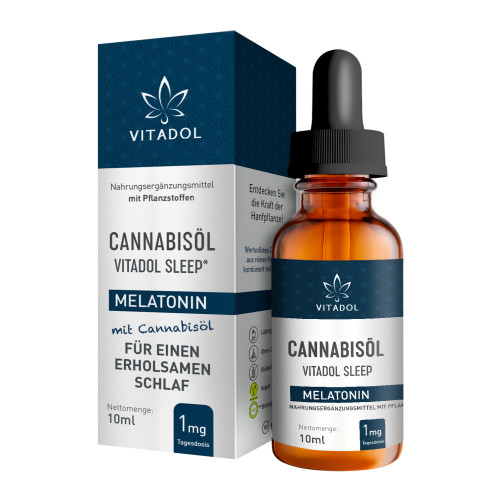 Melatonin 10ml/25mg Cannabisöl Vitadol Sleep, 10 ml, Endower GmbH