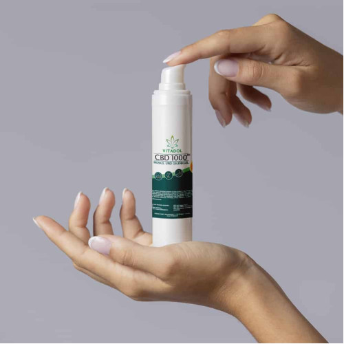 CBD 1000 Vitadol Gelenk Muskel Gel Salbe Arnika, 100 ml, Endower GmbH