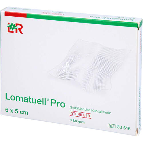 LOMATUELL PRO 5X5 CM STERIL, 8 Stk., Avitamed GmbH