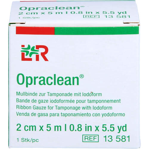 OPRACLEAN MULLBINDE Z.TAMPON.M.JODOFORM 2 CMX5 M, 1 Stk., Avitamed GmbH