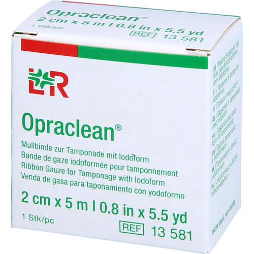 OPRACLEAN MULLBINDE Z.TAMPON.M.JODOFORM 2 CMX5 M, 1 Stk., Avitamed GmbH