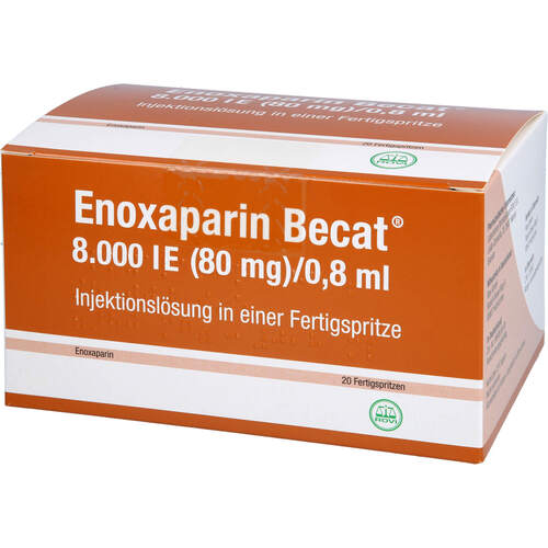 Enoxaparin Becat 8.000 IE (80mg)/0.8 ml ILO in FER, 20 Stk., ROVI GmbH