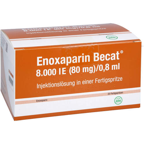 Enoxaparin Becat 8.000 IE (80mg)/0.8 ml ILO in FER, 20 Stk., ROVI GmbH