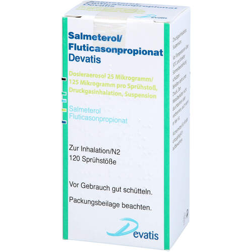 Salmeterol/Fluticasonpropionat Devatis 25ug/125ug, 1 ST, Devatis GmbH