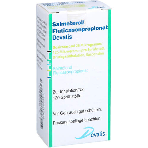 Salmeterol/Fluticasonpropionat Devatis 25ug/125ug, 1 ST, Devatis GmbH