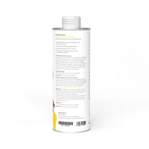 PHA Lachsöl für Hunde Katzen und Pferde, 500 ml, PetVet GmbH