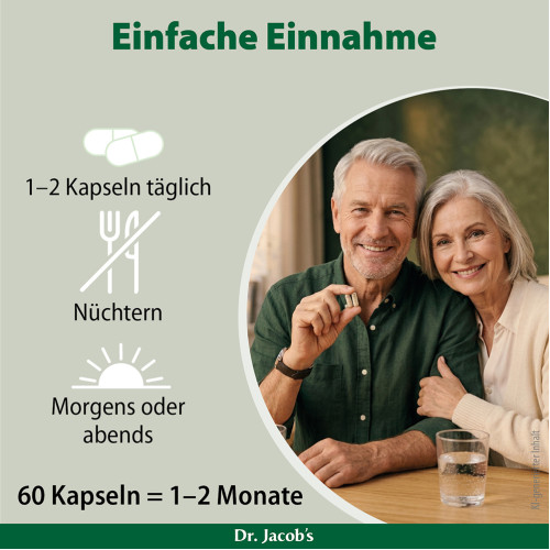 Bacillus subtilis plus Nattokinase-Enzym Vitamin K2 vegan, 60 Stk., Dr. Jacob's Medical GmbH