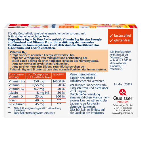 Doppelherz B12 + D3 Duo Aktiv, 8 Stk., Queisser Pharma GmbH & Co. KG