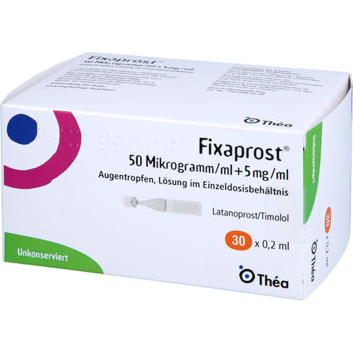 Fixaprost 50 Mikrogramm/ml + 5 mg/ml Augentr.EDP, 30x0,2 ml, Orifarm GmbH