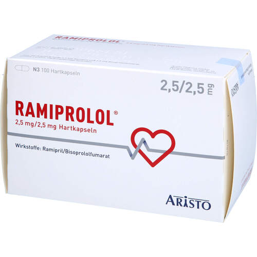 Ramiprolol 2.5 mg/2.5 mg Hartkapseln, 100 Stk., Aristo Pharma GmbH