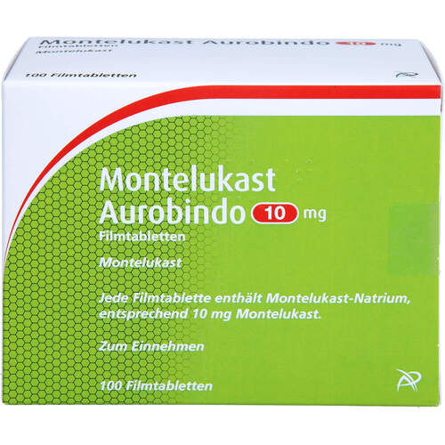 Montelukast Aurobindo 10 mg Filmtabletten, 100 Stk., 1 0 1 Carefarm GmbH