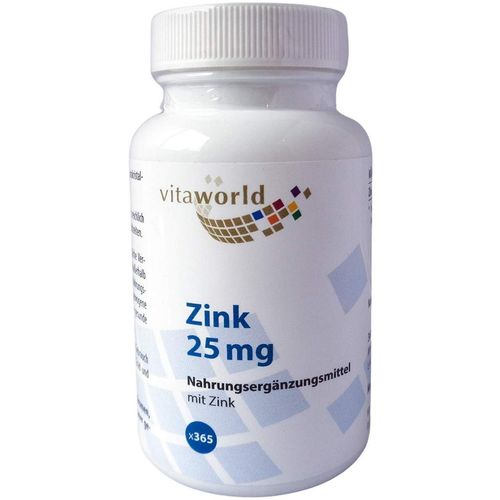 Zink 25 mg, 365 Stk., Vita World GmbH