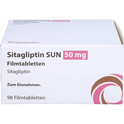 Sitagliptin SUN 50 mg Filmtabletten, 98 Stk., Sun Pharmaceuticals Germany GmbH