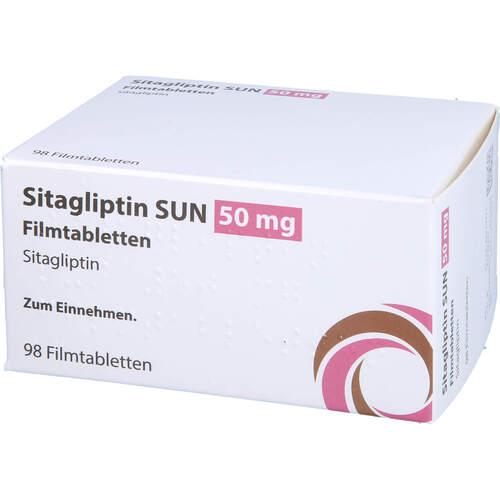 Sitagliptin SUN 50 mg Filmtabletten, 98 Stk., Sun Pharmaceuticals Germany GmbH