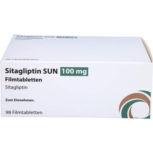 Sitagliptin SUN 100 mg Filmtabletten, 98 ST, Sun Pharmaceuticals Germany GmbH