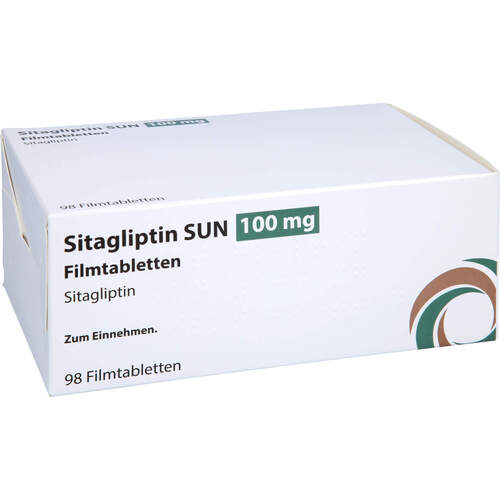 Sitagliptin SUN 100 mg Filmtabletten, 98 ST, Sun Pharmaceuticals Germany GmbH